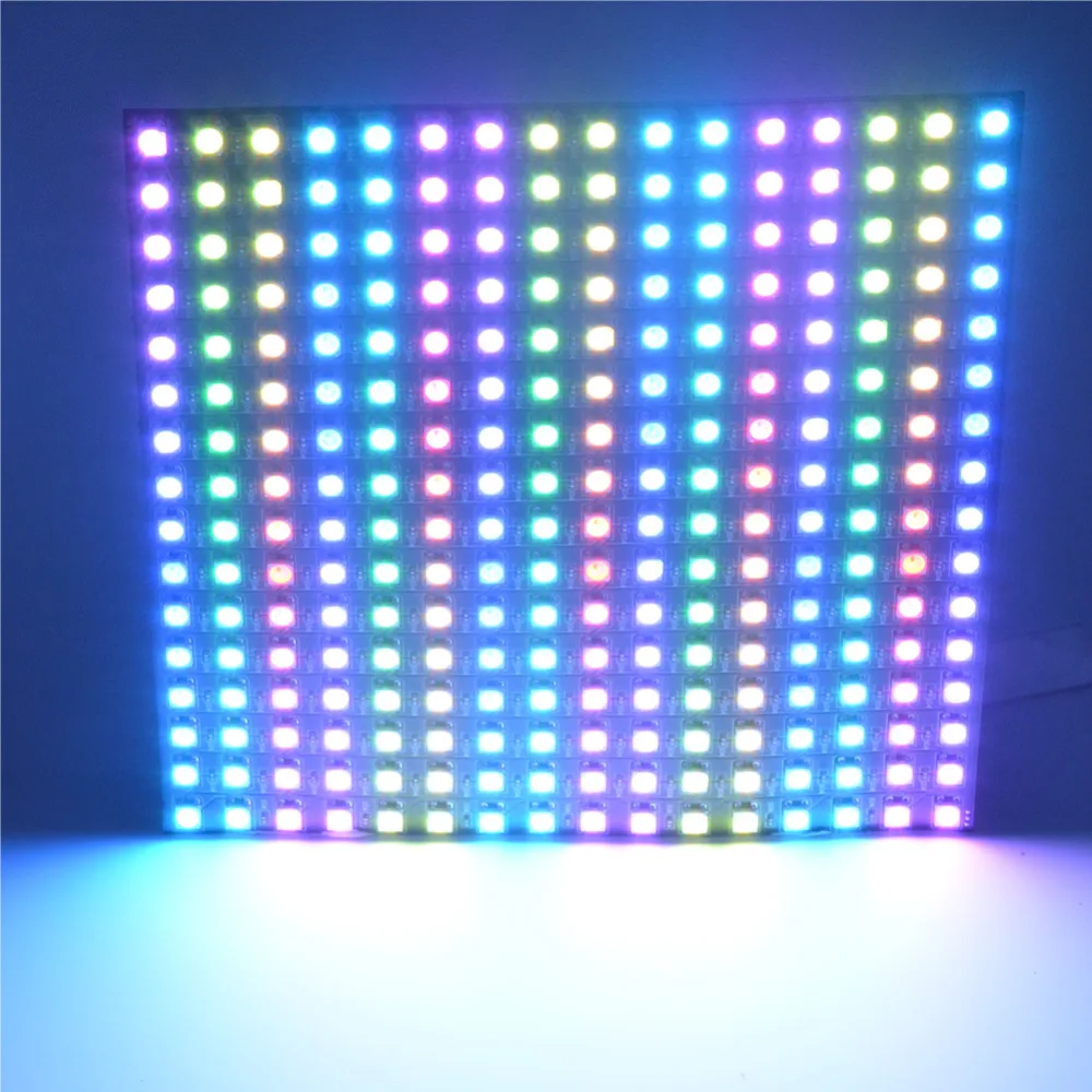 8*8/16*16/8*32 WS2812B панель SK6812 Ragid панель Адресуемая 5050 RGB DC5V черный белый полноцветный экран дисплея Гибкая панель