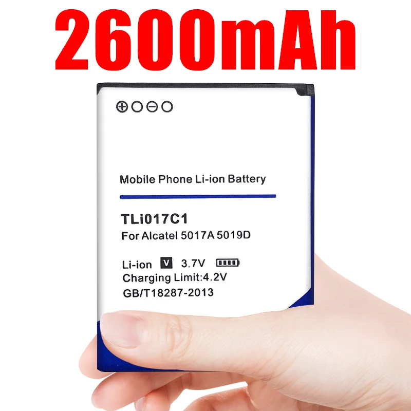 Аккумуляторная батарея для телефона 2600 мАч аккумулятор TLi017C1 TLi 017C1 Alcatel OneTouch PIXI 3 4 5