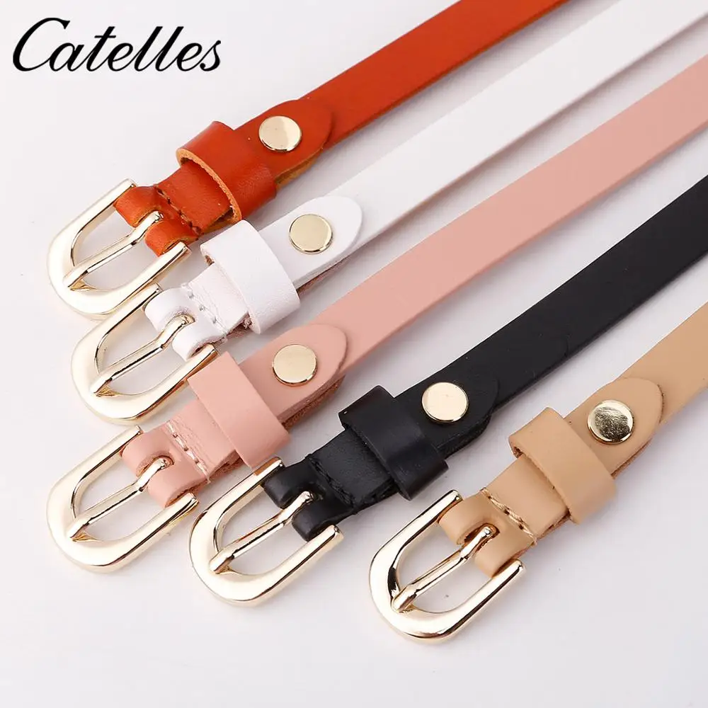Hot Sale Luxury Women Belt Genuine Leather Female Waist Slime Pin Buckle Belts for women lady waistband | Аксессуары для одежды
