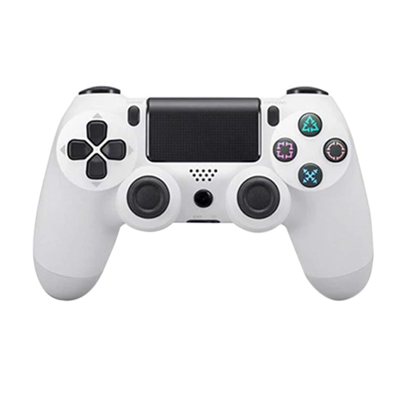 Белый Для sony Ps4 Bluetooth беспроводной контроллер для Playstation 4 беспроводной двойной шок вибрации джойстик геймпады для Ps4 контроллер - Цвет: Белый