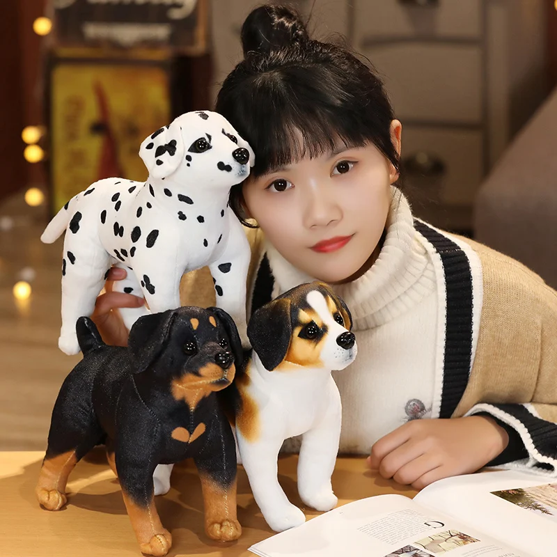 Плюшевые игрушки в виде Хаски Акита ротвейлера симпатичные для мальчиков