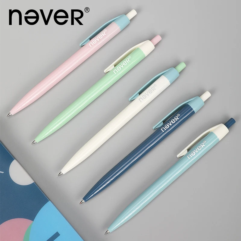 

Никогда не Nordic серия гелевых ручек черный 0,5 мм автоматический сварочный аппарат черная ручка Пресс Тип студентческой ручки женский Ins япон...