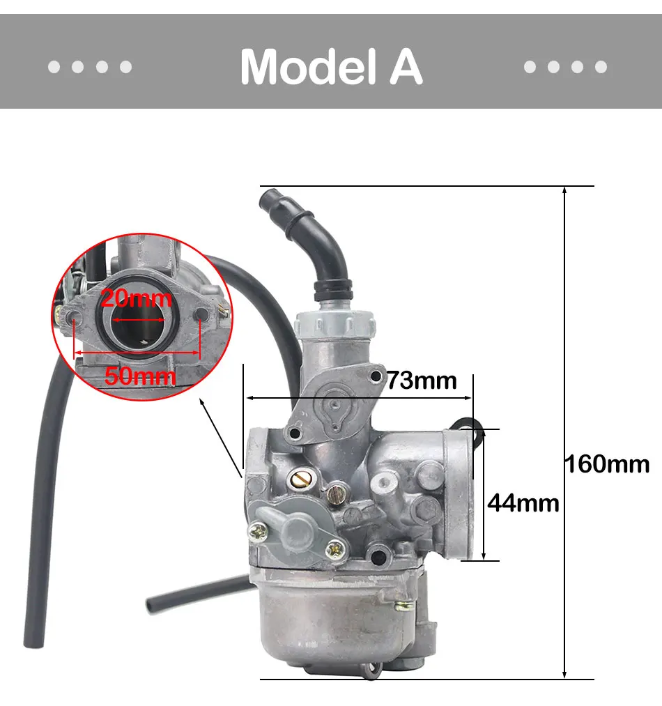 Alconstar Keihin мотоцикл 20 мм Карбюратор Carb с 42 воздушный фильтр для Honda Wave 110 Dash Karboretor Karb