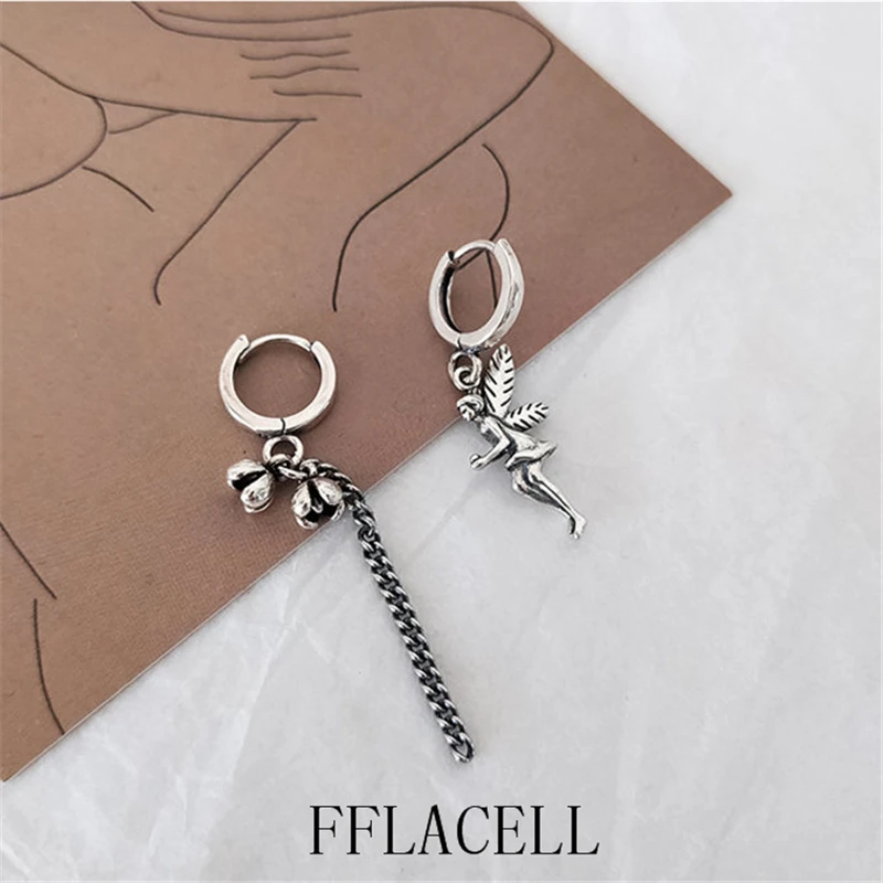 FFLACELL 2020 новые элегантные и универсальные асимметричные серьги в виде цветка Феи