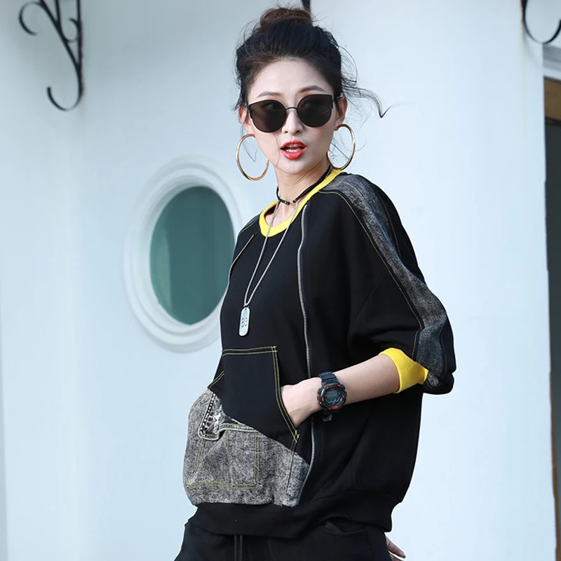 Max LuLu European New Style Spring Streetwear Womens Punk Loose Hoodies Ladies O-Neck Casual Sweatshirt Female Vintage Clothes | Женская