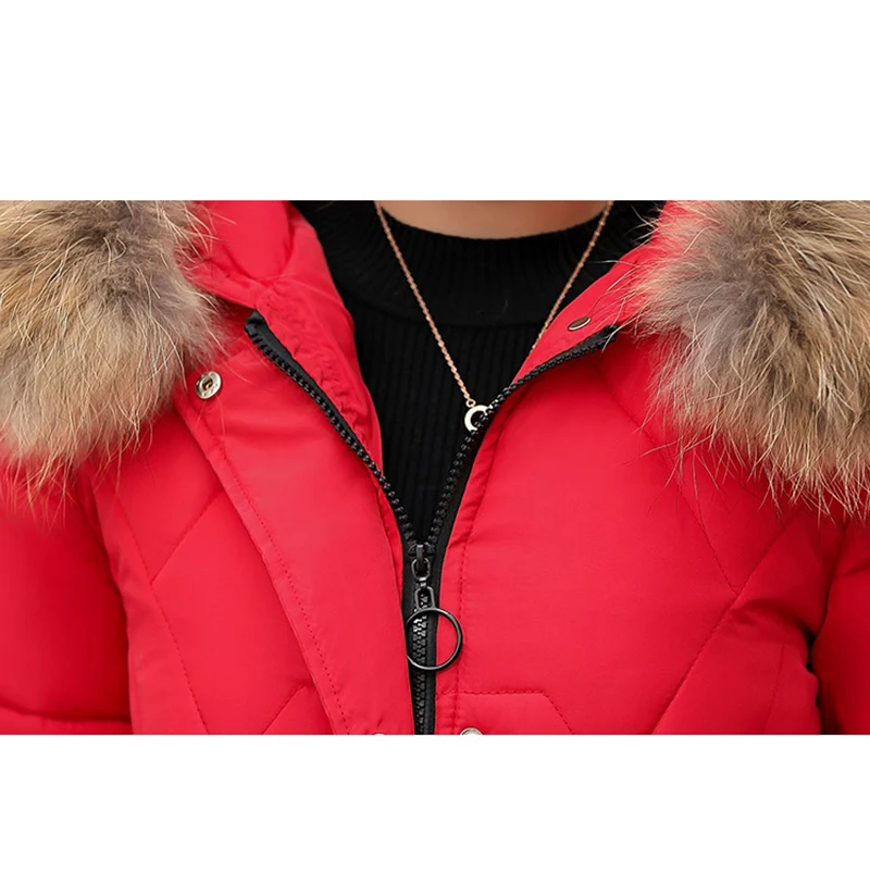 

2020 Winter Women Jacket Thick Warm Hooded Slim Down Cotton Parkas Fur Collar Padded Outwear Coats Long Clothing Plus Size 3xl