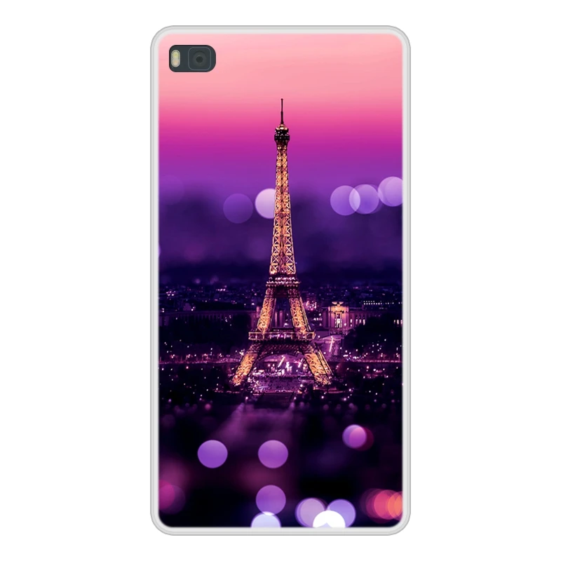 Чехол для Huawei P8 мягкий силиконовый TPU крутой узор окрашенный чехол телефона P 8 GRA