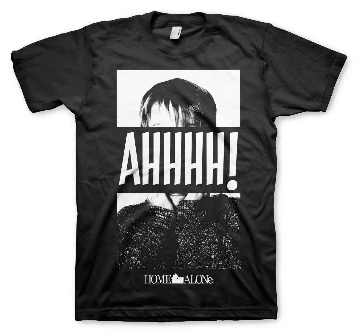 

Officially Licensed Home Alone - Kevin McCallister Ahh Men's T-Shirt s-XXL SizesCool Casual pride t shirt men Unisex Fashion