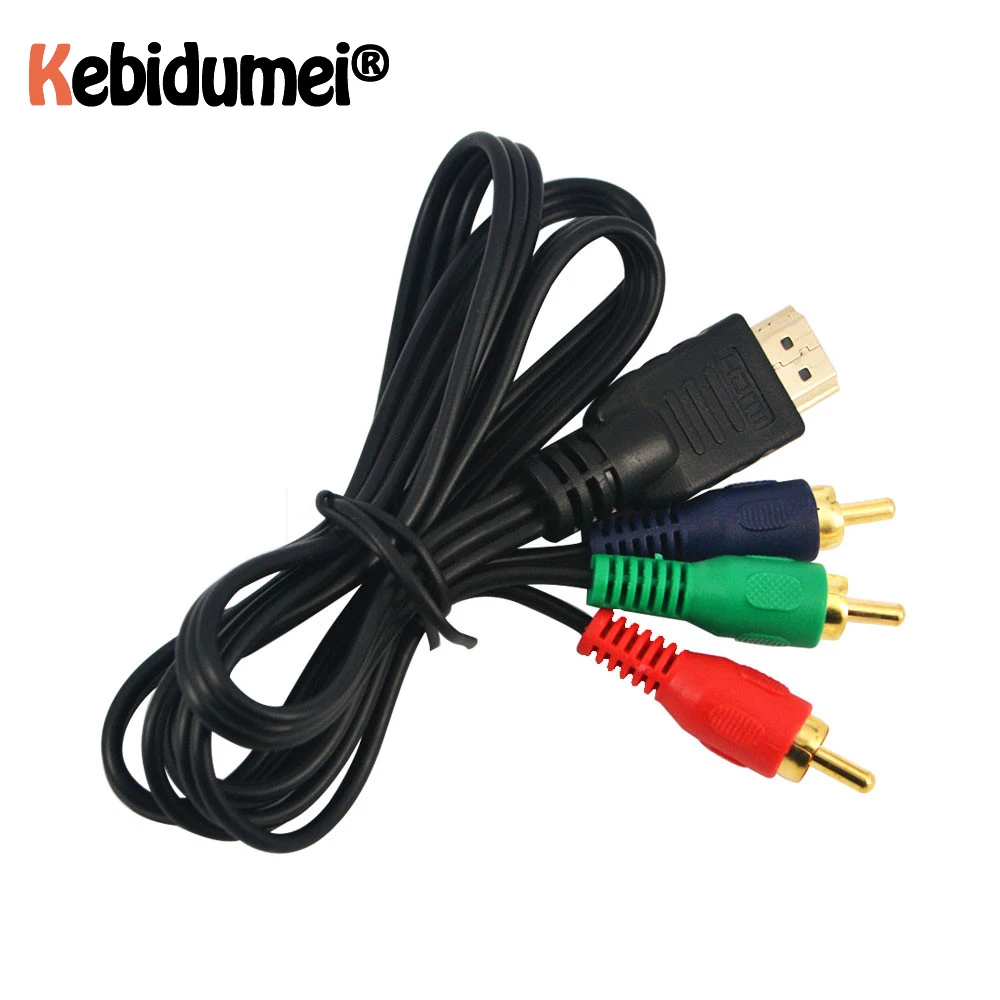 1 м 3 фута HDMI совместимый с 3RCA RCA видео компонентный соединительный кабель