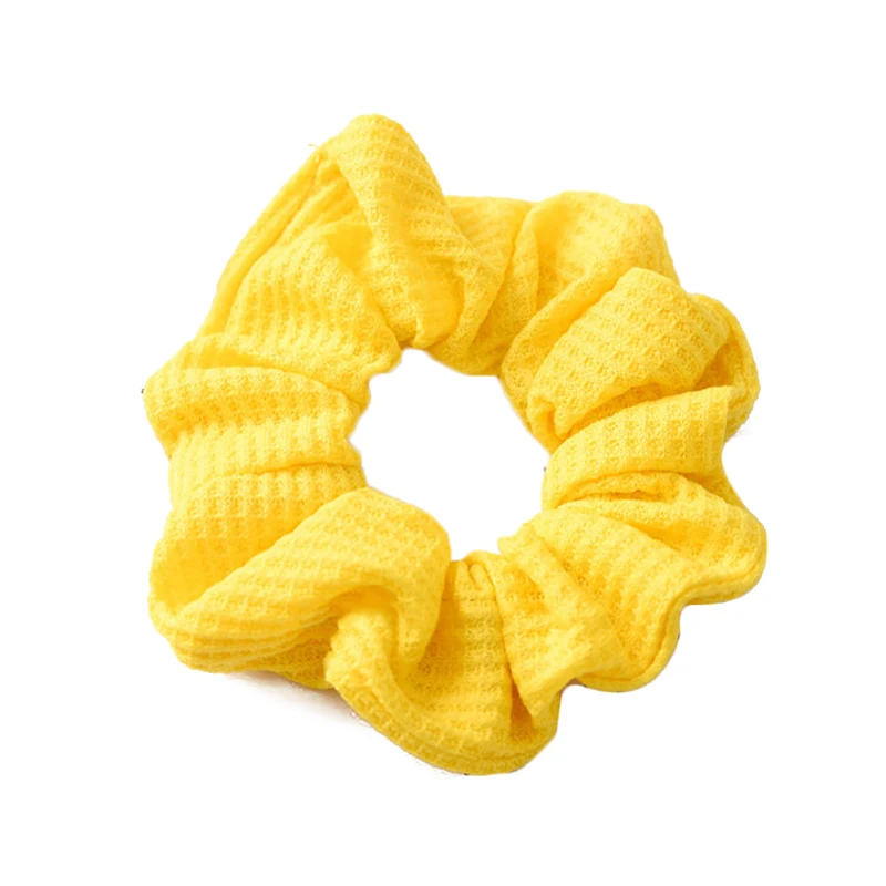 Резинка для волос в рубчик мягкая эластичная однотонная резинка хвоста красная