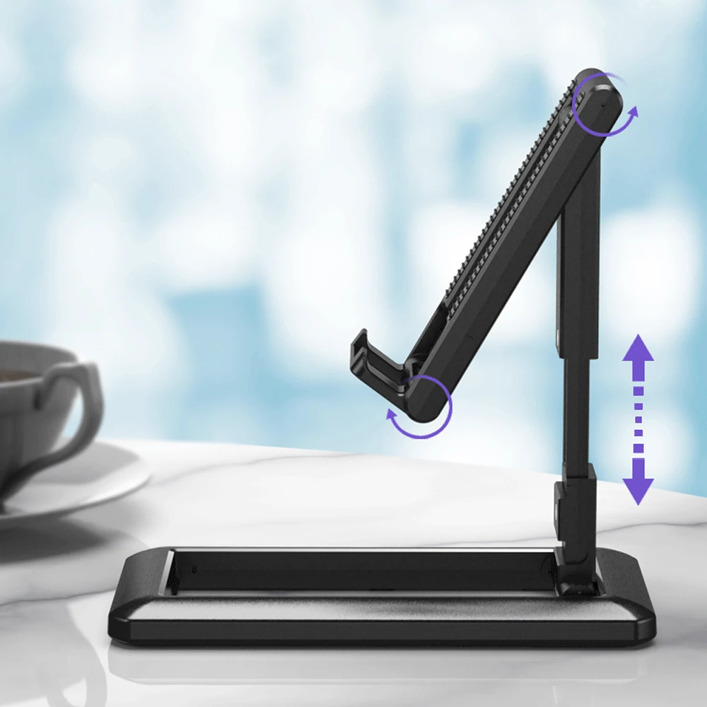 

Frame Ultra-Thin Desktop Phone Holder Telescopic Folding Adjustable Lazy Portable Tablet Mobile Phone Stand Universal Bracket