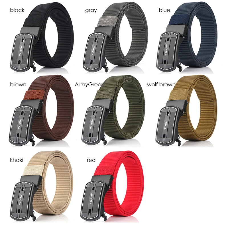 Ремень HSSEE мужской тактический мягкий спортивный из натурального нейлона с