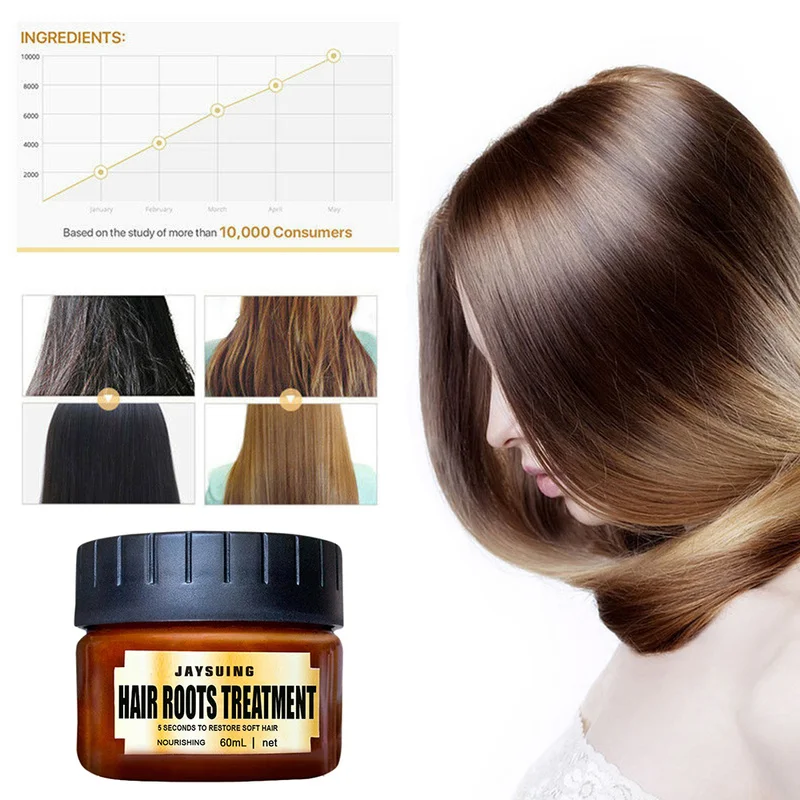60 мл маска для лечения волос корень Тоник кератин 5 секунд ремонт повреждения и