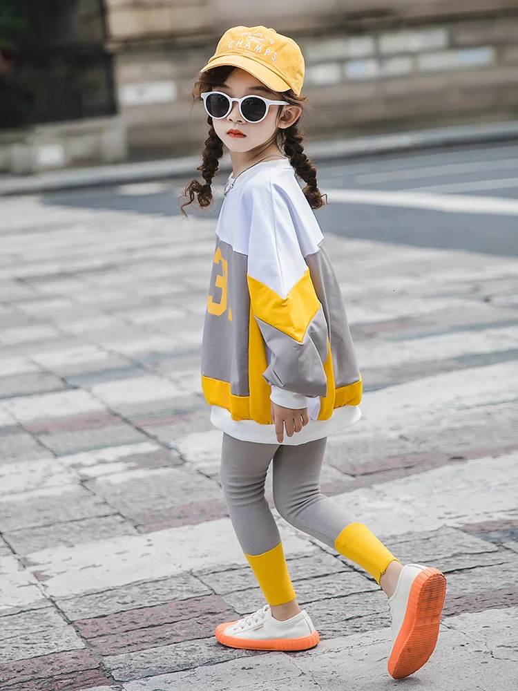 Одежда для девочек-подростков Осенняя детская одежда наряд Снова в школу девочек