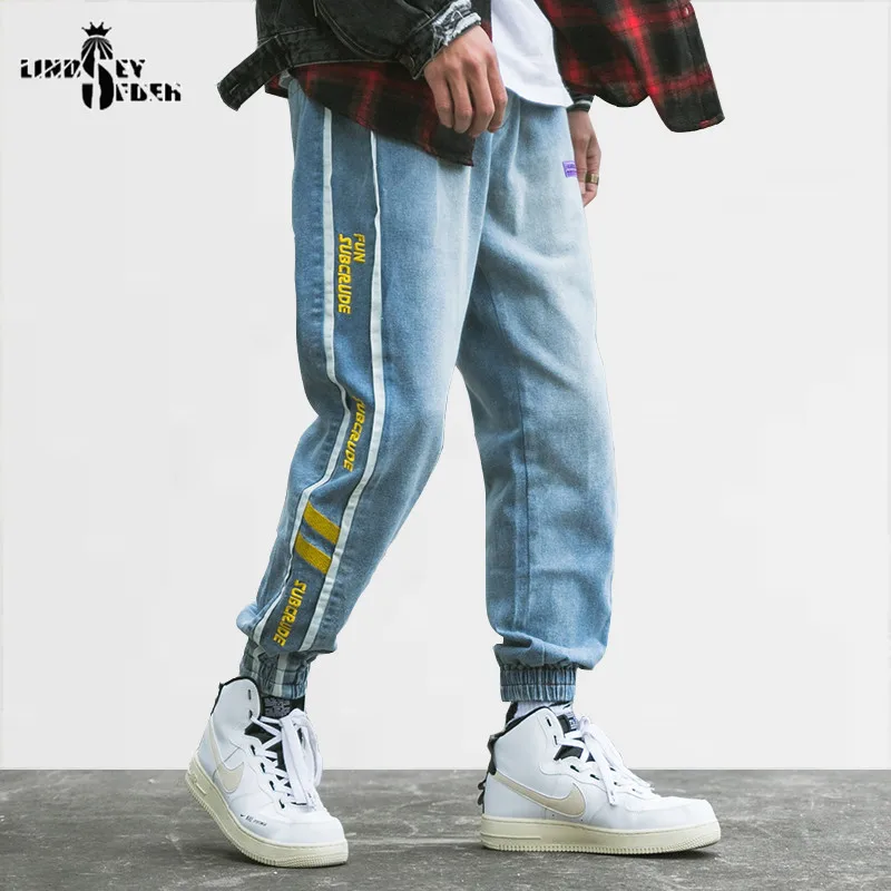 Мужские джинсовые брюки-карго Lindsey Seader с карманами уличная одежда Харадзюку
