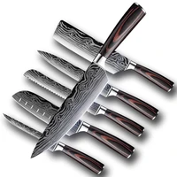 kitchen knives set boning professional chef knives sharp stainless steel damascus japanese 7cr17 440c high carbon
