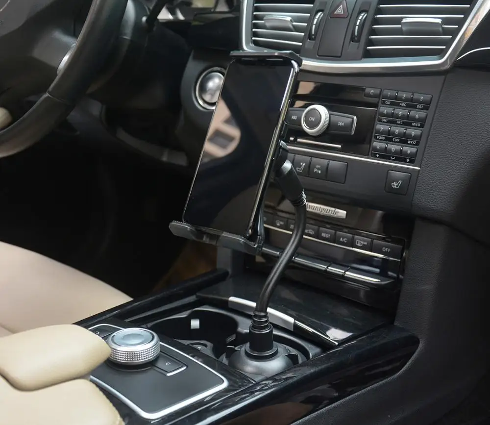 universal mobile phone car cup holder phone mount adjustable gooseneck cradle for cell phone iphone xs xiaomi free global shipping