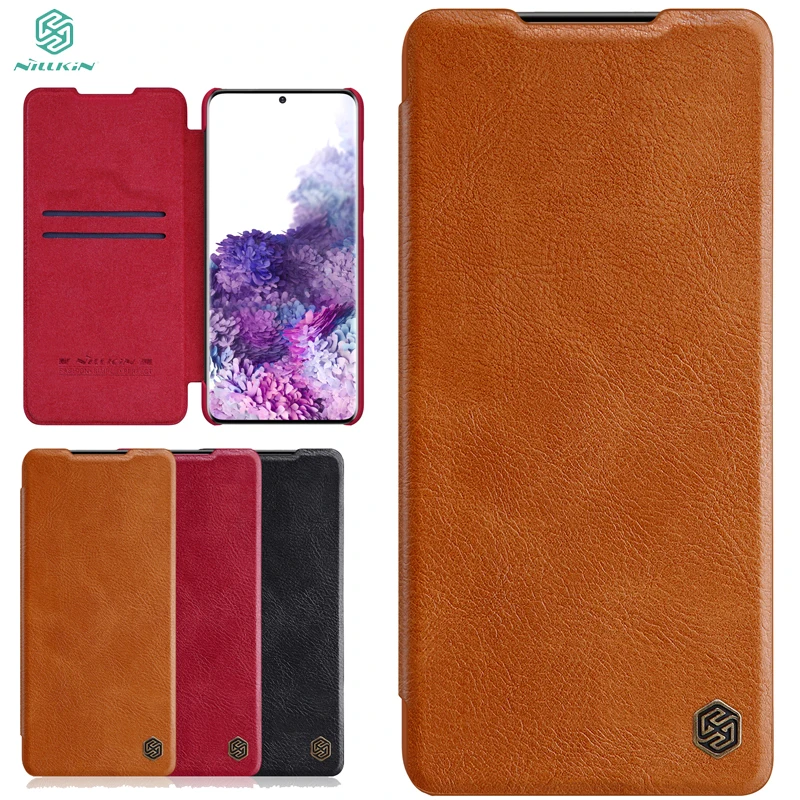 

Чехол NILLKIN для Samsung Galaxy S21, кожаные флип-Чехлы для Samsung Galaxy S21, кожаный чехол с отделением для кредитных карт