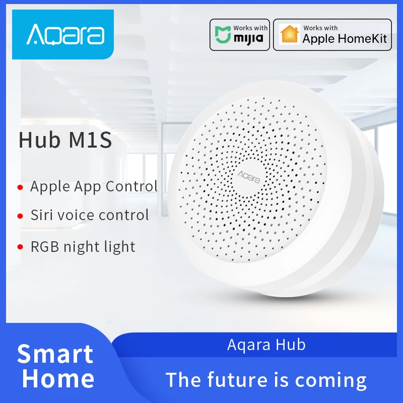 Шлюз Aqara Hub M1S Mi Zigbee 3 0 соединение jia для умного дома работает с датчиком
