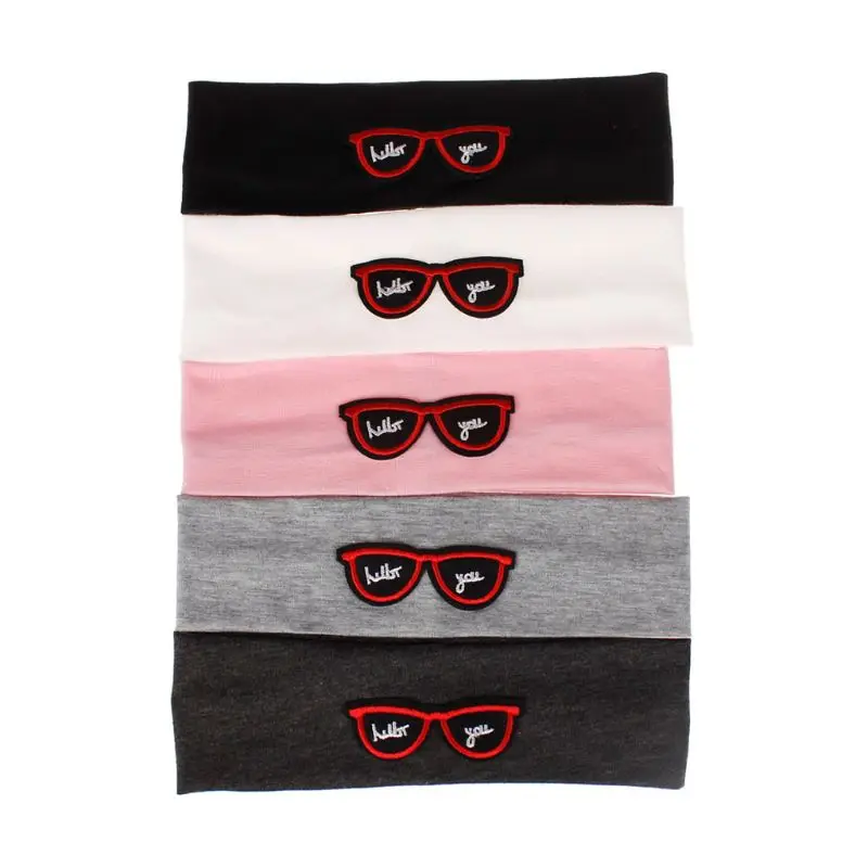 

2018 Fashion New Baby Girls Boys Infant Toddler Plain Stretch Cotton Glasses Headband Lovely Hair Band Accessories