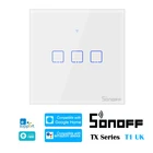 Коммутатор SONOFF TX-Series T1, Великобритания, 433 RF, Wi-Fi, умный дом, модуль автоматизации, поддержка eWelink, совместим с Google Home, Alexa