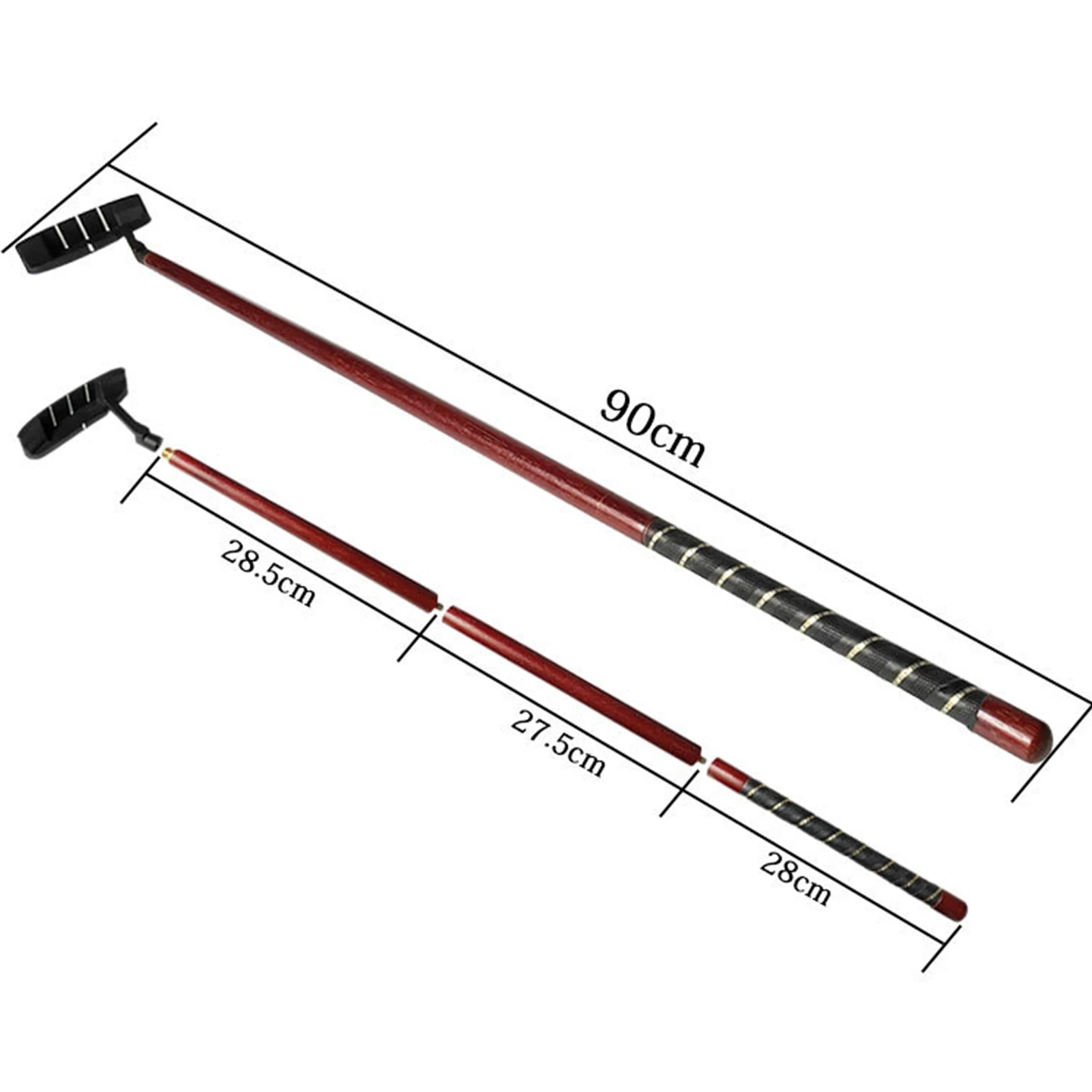 

3section Foldable Right/Left Handed Golf Putter Club Putting Cup Hole with Detachable Putter Ball Portable Putting Practice Tool