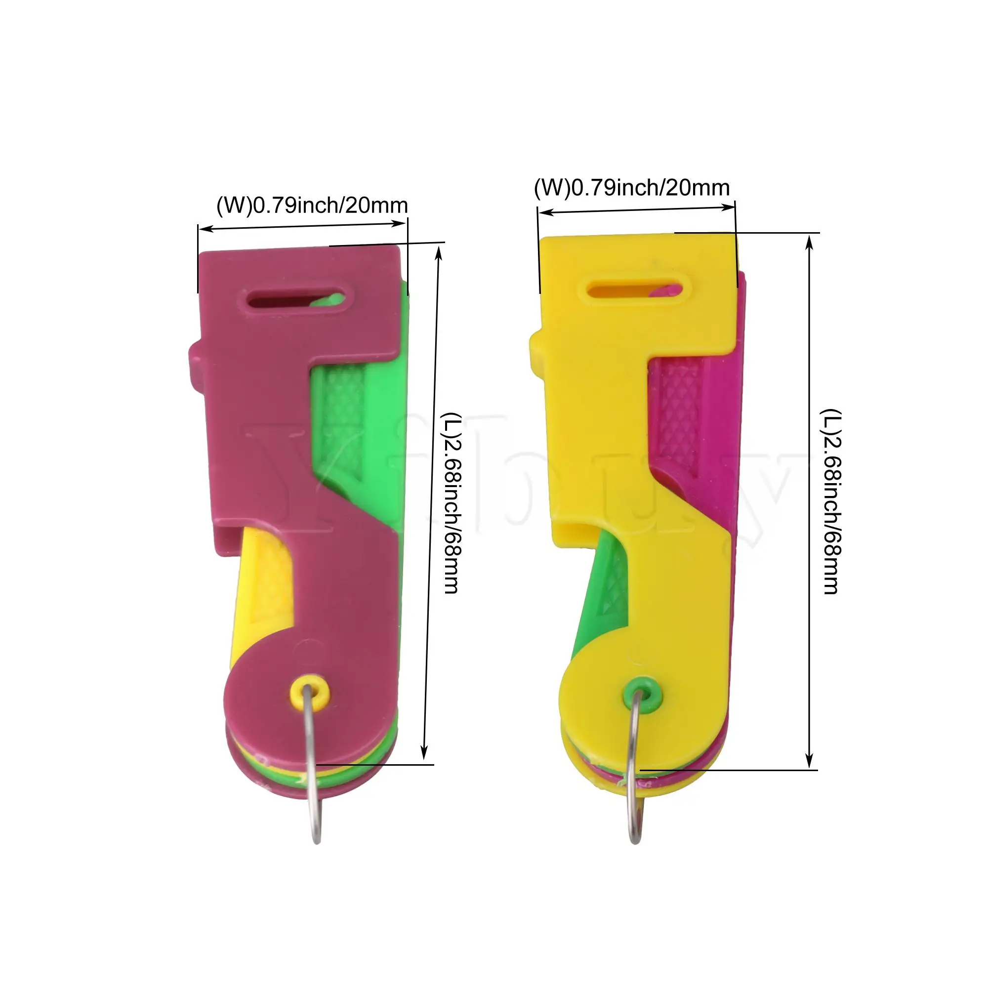

2PCS Automatic Threading Device for Sewing Craft Purple & Yellow