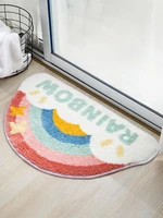 carpet semicircle bathroom prevents slippery bibulous doorway to add thick lovely ground mat