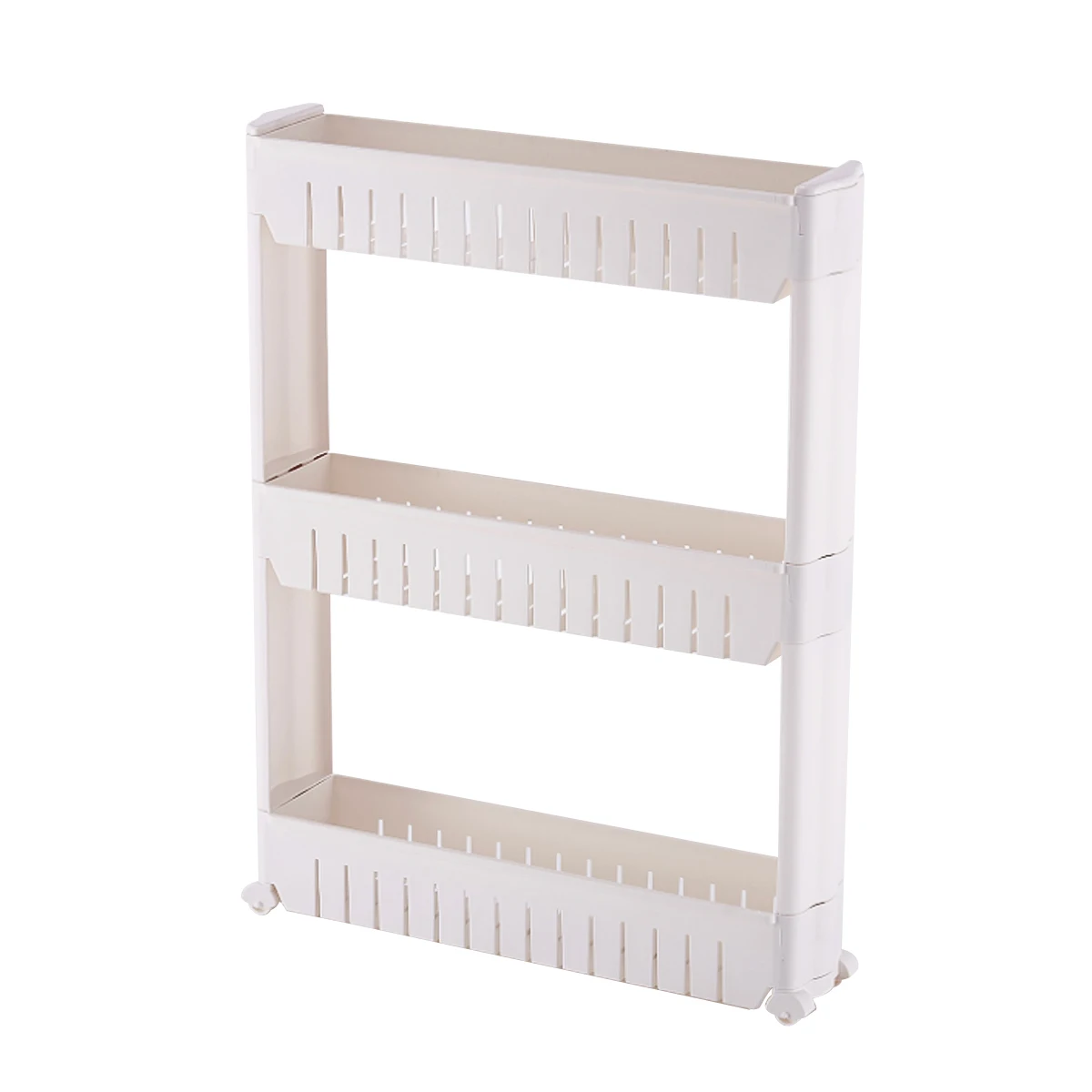 

3-Tier Slide Out Storage Tower Organizer Shelf Slim Narrow Space Storage Rack For Laundry Kitchen Shelf In The Kitchen