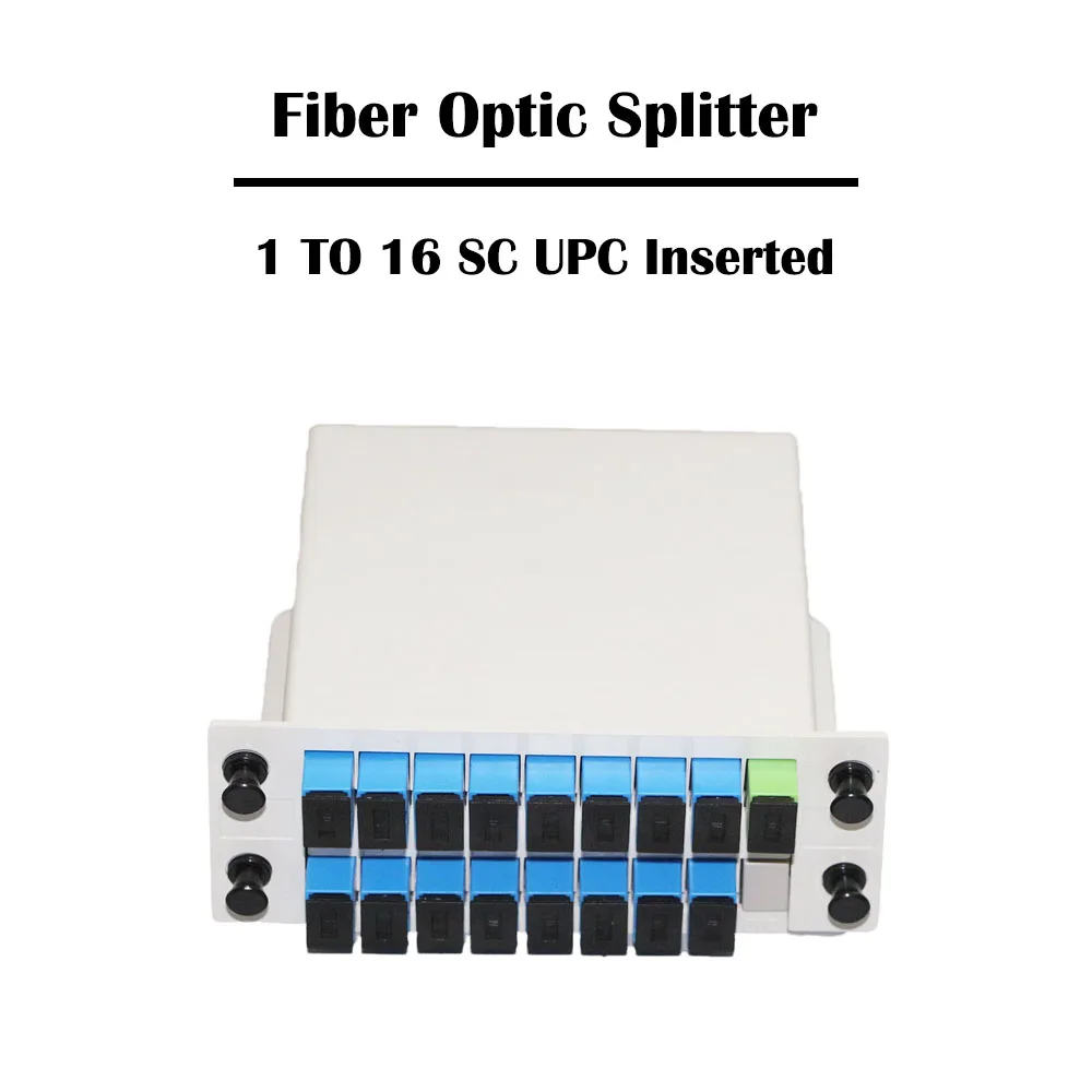 1 до 16 SC UPC/SC APC SM вставляемый волоконный сплиттер 1x16 одиночный режим для