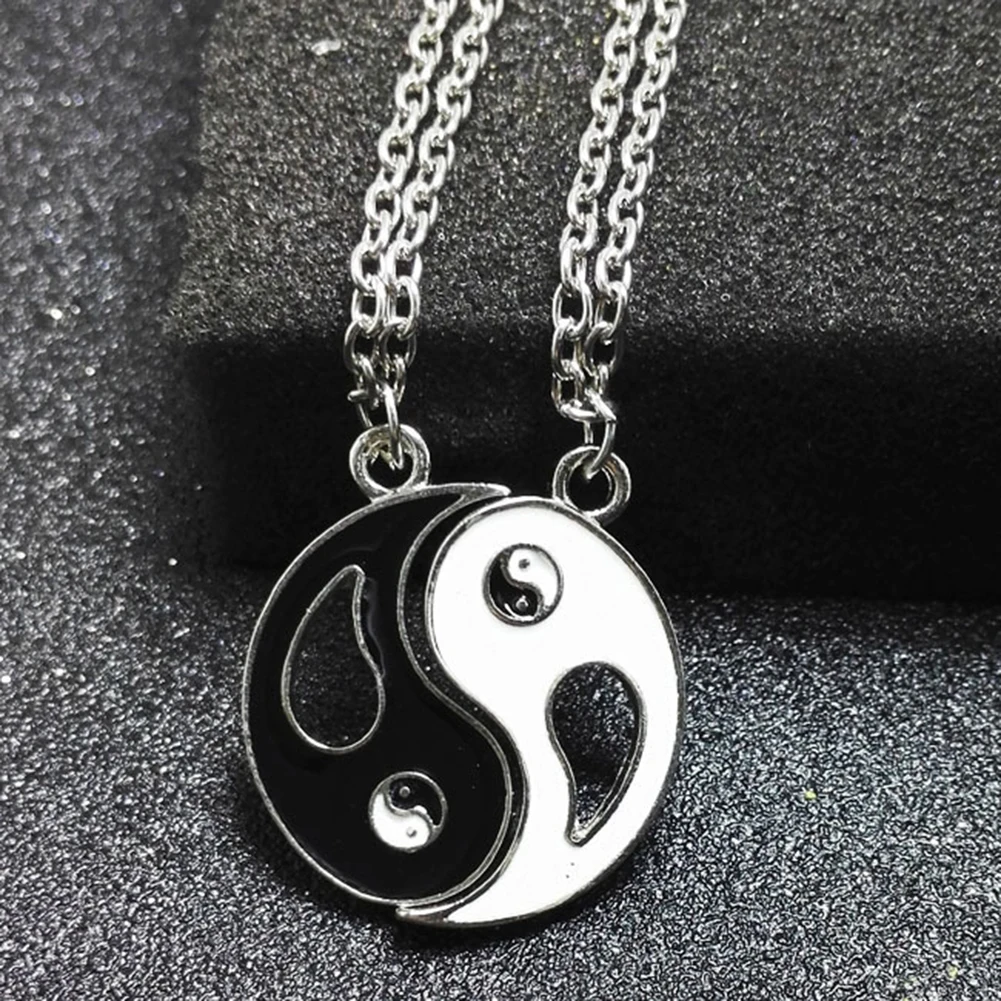 2Pcs/Set Unisex Taiji Bagua Pendant Matching Necklaces Adjustable Jewelry Gift | Украшения и аксессуары