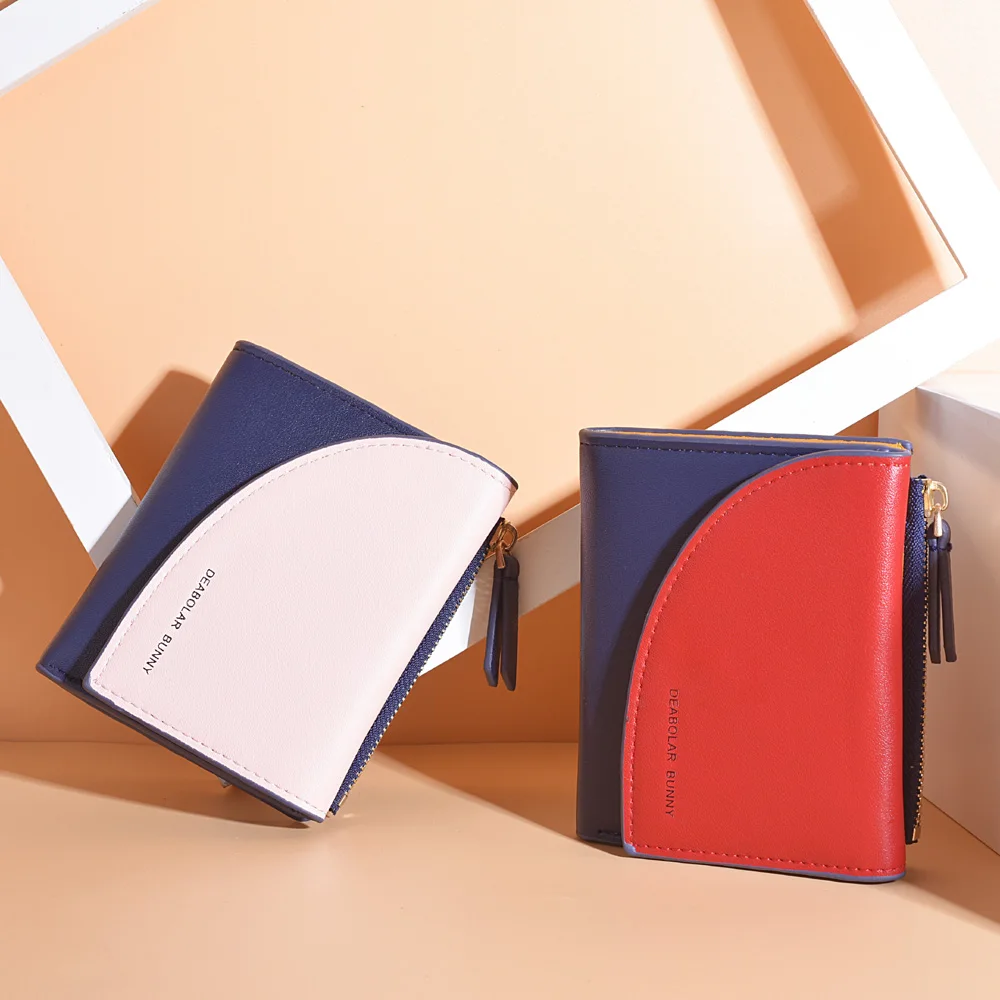 Женский модный маленький кошелек сумочка для монет короткий милый из