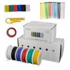 Мягкий силиконовый провод, 6030 метров, 30282624222018AWG, 6 цветов, смешанный, многожильный, набор проводов, резиновый, электрический провод, соединительный кабель