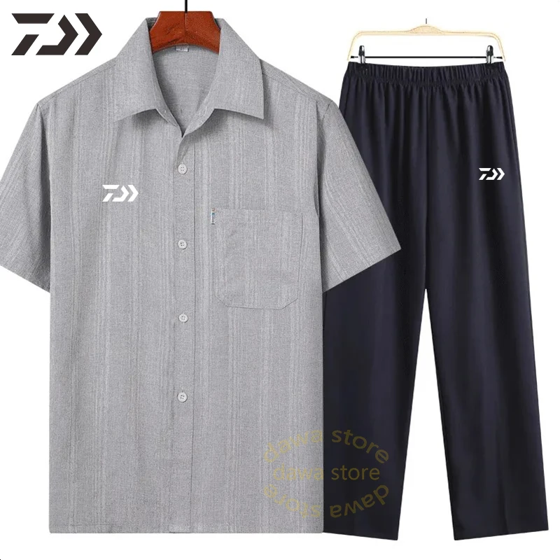 

Daiwa Summer for Fishing Suit Men Breathable Fishing Clothes Men Quick Dry Fishing Pants Outdoor Wear Fishing T Shirt
