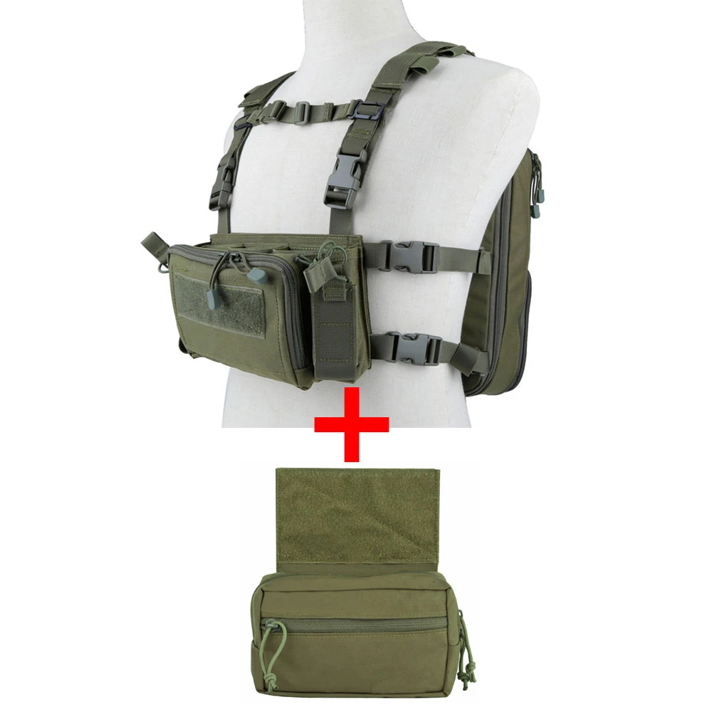 Setup OD Рюкзак Flatpack D3 Plus, гидратационный нагрудный жилет, бронежилет, винтовка AK M4, вешалка, подсумок для живота, походная, Охотничья, армейская сумка унисекс - Цвет: Setup OD
