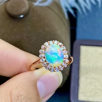 vintage silver opal ring for daily wear 8mm10mm brilliant opal silver ring 100 natural opal 925 silver opal jewelry