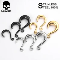 casvort 10pcslot unique stainless steel ear piercing fashion hooks for dangles body piercing jewelry wholesale
