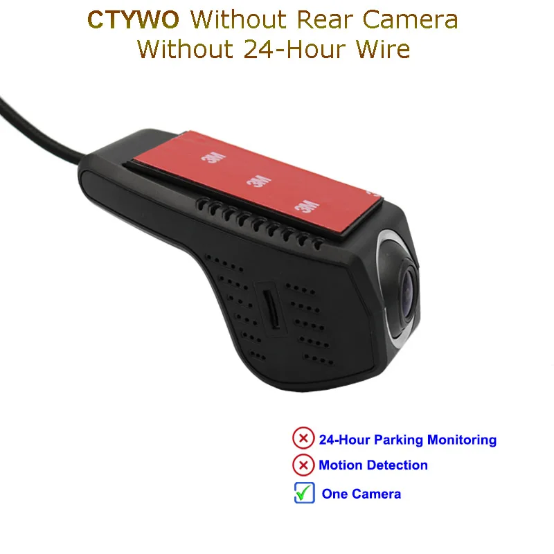 CTY One Camera Jabriel Скрытая WIFi Автомобильная камера 1080P Автомобильный видеорегистратор камера 24 часа рекордер камера заднего вида для toyota corolla rav4 avensis t25 yaris chr - Название цвета: CTY One Camera