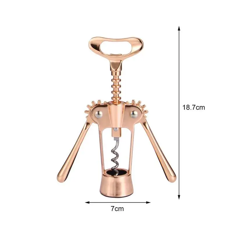 

Multifunction Corkscrew Red Wine Beer Bottle Openers Kitchen Gold Restaurant For Home Steel Rose J2D3