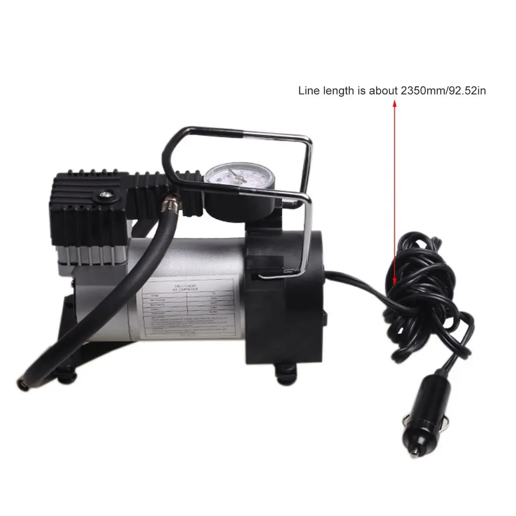 Насос воздушный компрессор 12 В портативный автомобильный Электрический насос