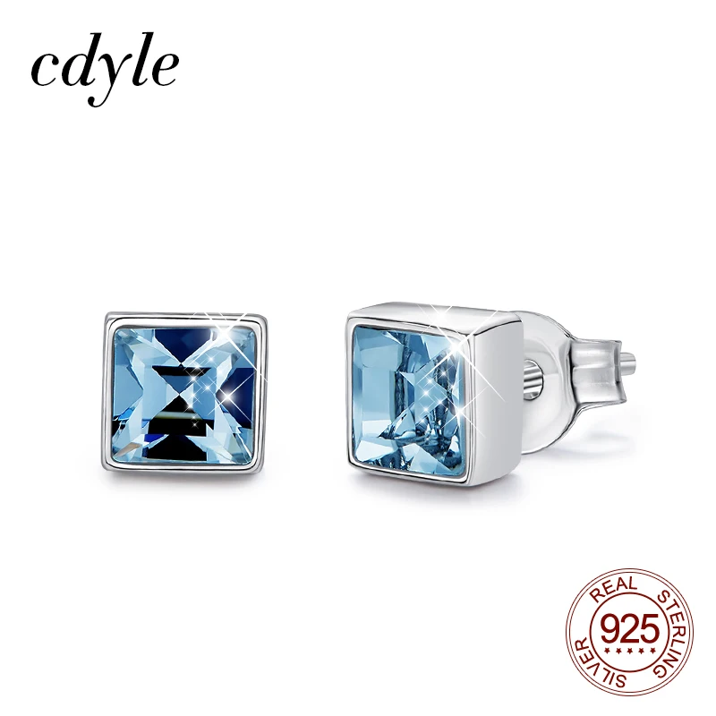 Женские корейские серьги-гвоздики Cdyle из стерлингового серебра 925 пробы