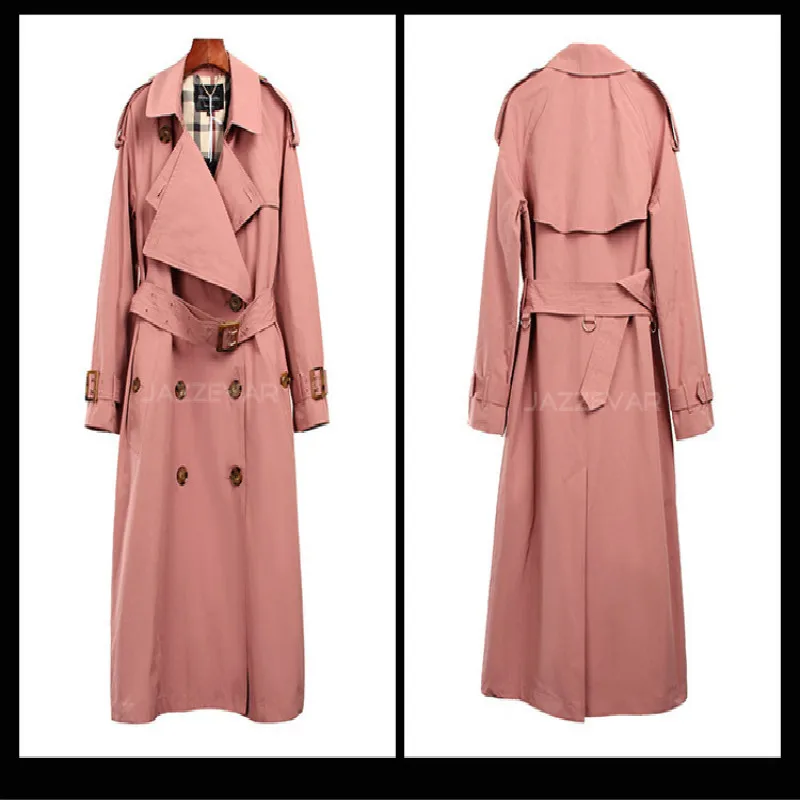 

Autumn Women's New Fashion Double-breasted Trench Coat British Trench Coat Women Coat Women Windbreaker Trench Coat for Women