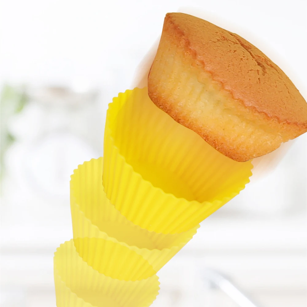 

Cake Baking Mold Food Grade Silicone Muffin Cup Small Cake Mold Baking Mold Reusable Oven Household Baking Mold For Kitchen DIY