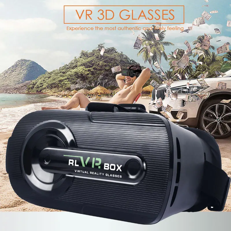 Гарнитура для обновления VR 3D очки гарнитура Google Cardboard Bluetooth Очки виртуальной
