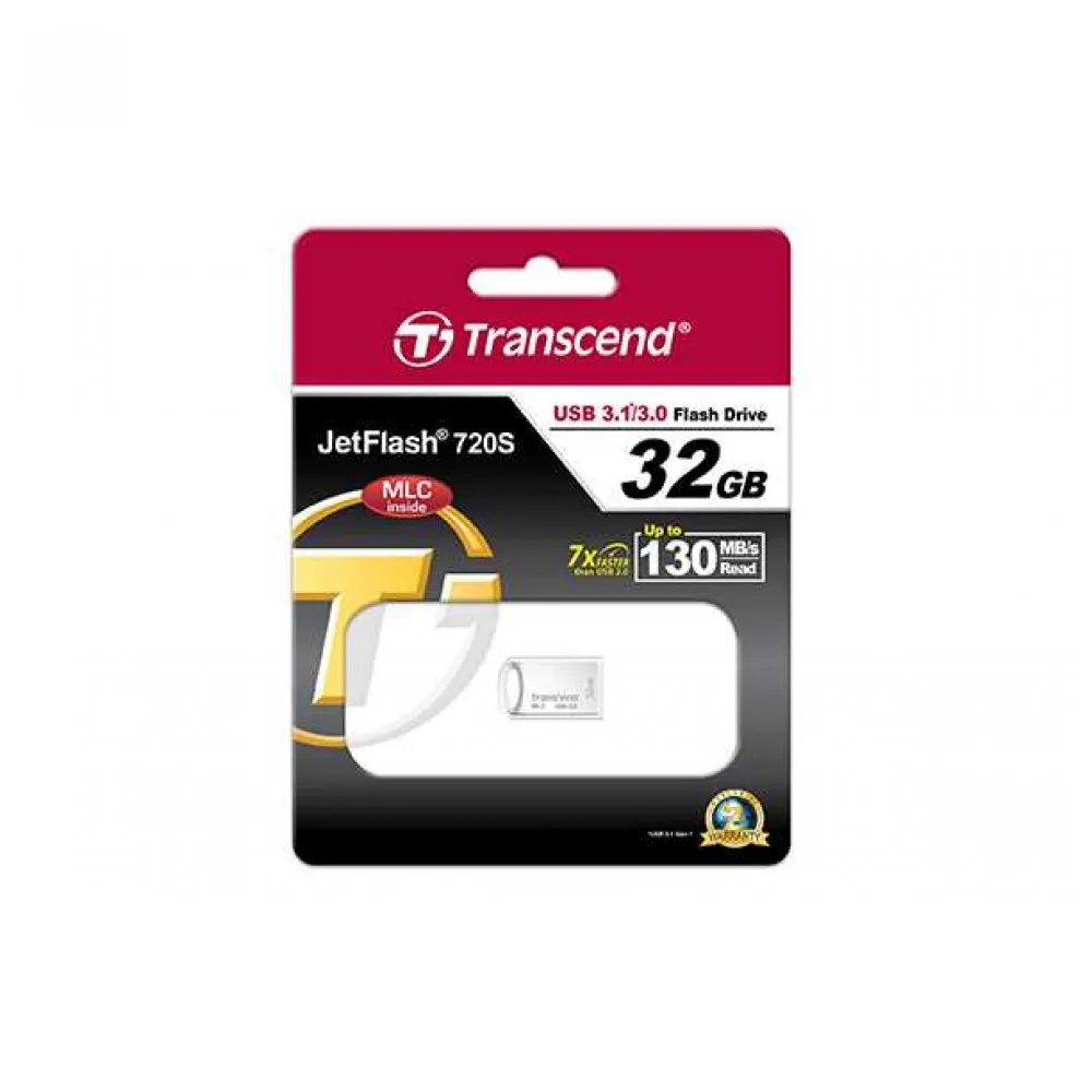 Флэш накопитель Transcend JetFlash 720. Емкость: 32 GB USB тип A. Моноблок. Вес: 3 g. Цвет товара:
