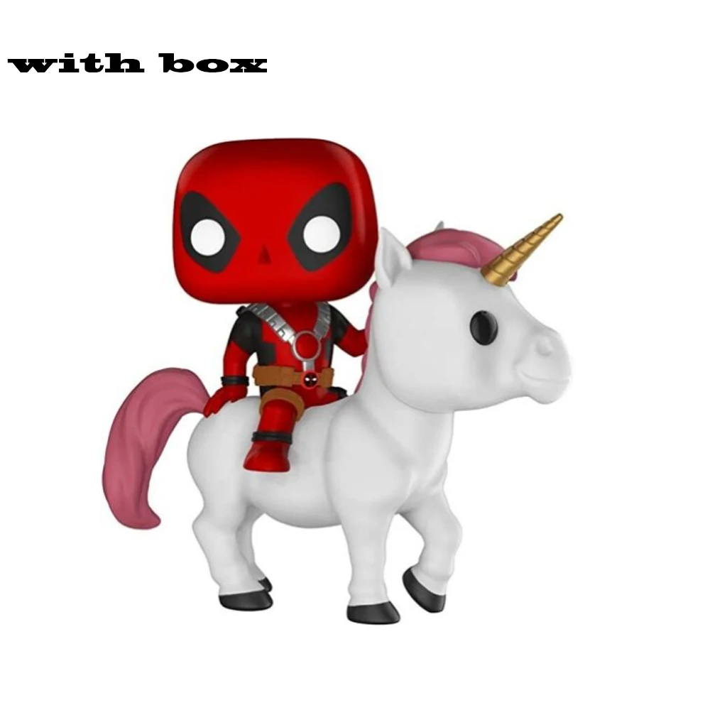 

Deadpool on unicorn POP Action Figures Model Toys for Children Christmas Birthday with box
