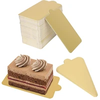 mini golden cardboard cake base single cupcake container cake paper plates dessert board base grease proof pastry cardboard