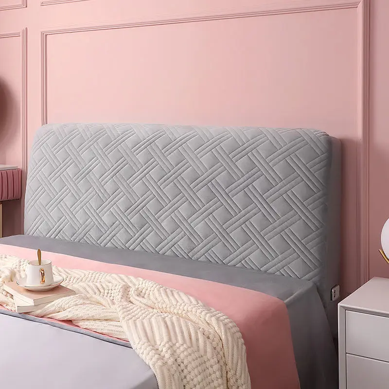 

Velvet Headboard Cover Cotton Bed Spreads Nordic Bedroom Home Decoration Thicken Bedside Cover Multi Size Dustproof Bed Cover