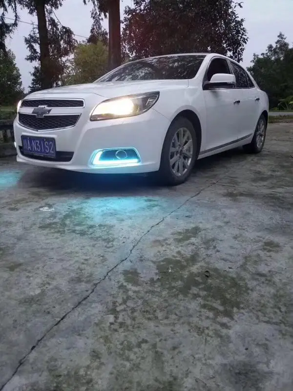 

Eosuns Led Drl Daytime Running Light for Chevrolet Malibu with Moving Yellow Turn Signals and Blue Night Running Light