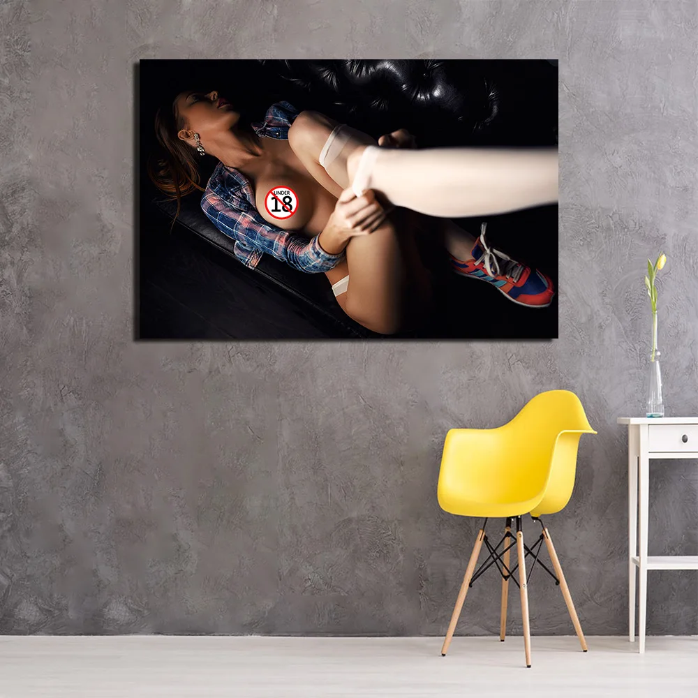 Сексуальная модель Горячая Объемная картина настенные художественные плакаты и